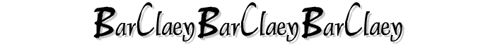 BarClaey Label font
